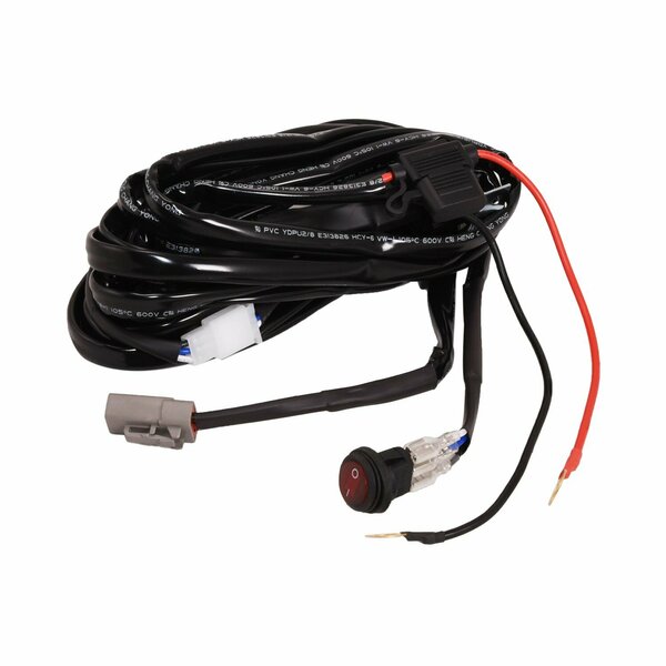 Trailfx WIRING HARNESS Replacement Wiring Harness For  Double Row LED Light Bars 30 Inch And Up Single Row WRHRNSS3